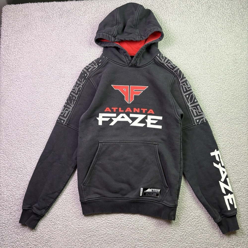 Faze Clan Hoodie Mens XS Black Call Of Duty E-Sports Pullover Sweatshirt Atlanta